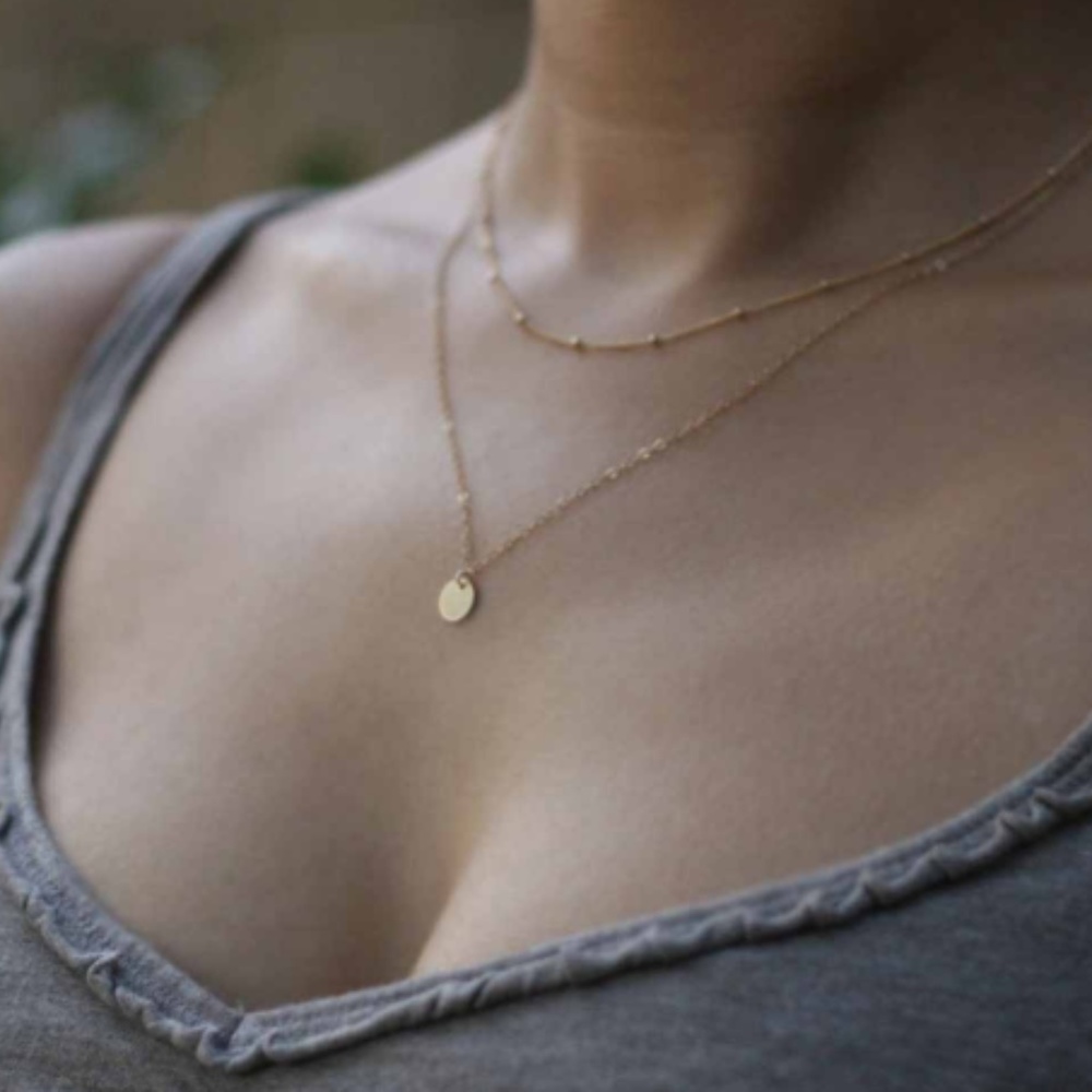 3 for $20 Evangeline Circle Layer necklace